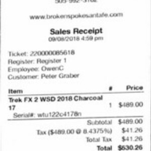 2018 Trek FX 2 Black