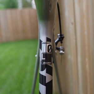 2012 Giant TCR Advanced 0 Silver, gray or bare metal and Blue