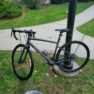 2020 Specialized Diverge Silver, gray or bare metal and Black