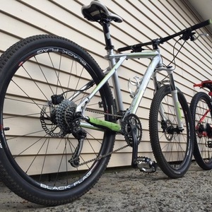 2012 GT Bicycles Hardtail Silver or Gray, Green, and White