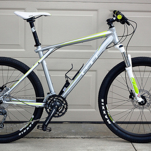 2012 GT Bicycles Hardtail Silver or Gray, Green, and White