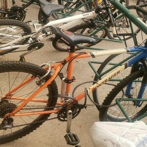 2000 Bontrager Mountain bike Orange, Blue, and White