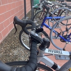 2020 Triban Silver, gray or bare metal