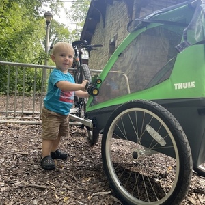 2022 Thule bike trailer Green