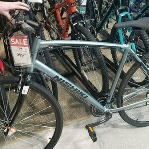2022 Nishiki 19 Silver, gray or bare metal and Black