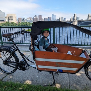 WorkCycles KR8 cargo bike (front storage) Black