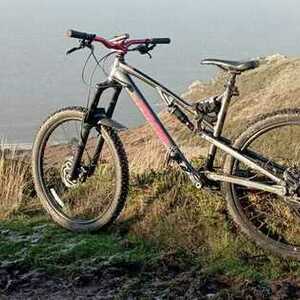 2021 Jamis Dakar a2 Silver, gray or bare metal and Red