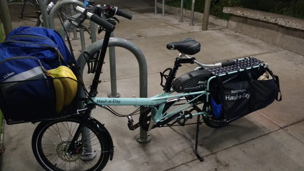 2016 Bike Friday Haul-a-Day cargo bike rear