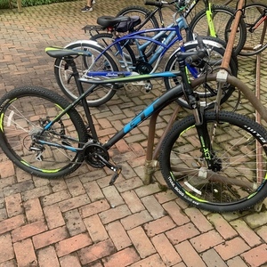 2018 GT Bicycles XL 6061 Aluminum Black, Blue, and Yellow or Gold