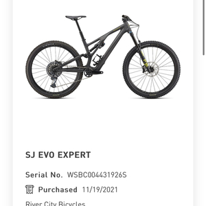 2022 Specialized StumpJumper Evo Expert S3 Black and Green
