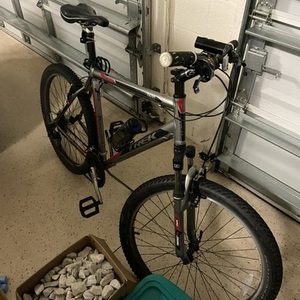 2012 Trek 3500 Silver, gray or bare metal and Red