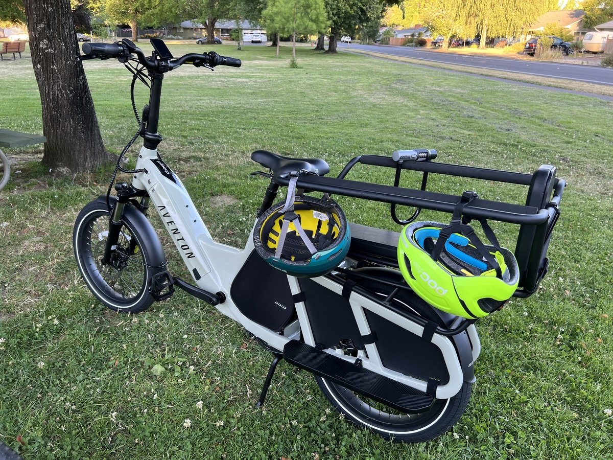 2023 Aventón Abound cargo bike (rear storage)