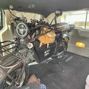 2022 Super 73 S2 Stickers tape or other cover-up and Blue