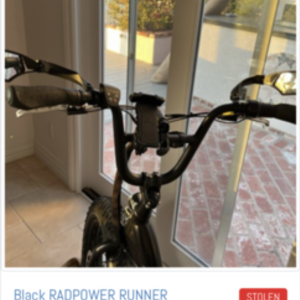 2022 Rad Power Bikes Radrunner 2 electric utility Black