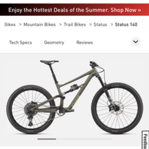 2023 Specialized Status Green