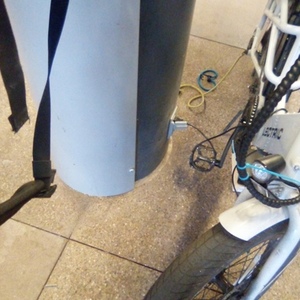 2023 Lectric eBikes Cargo Silver, gray or bare metal and Black