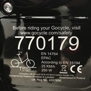 2018 Gocycle GS Black