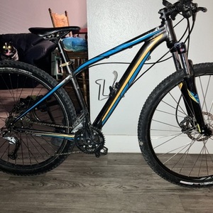 Specialized Rockhopper Black, Blue, and Yellow or Gold