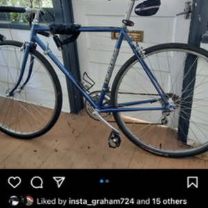 1984 Trek Steel frame/ fixed gear. Blue