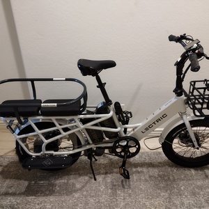 2023 Lectric eBikes xPedition cargo bike (front storage) White