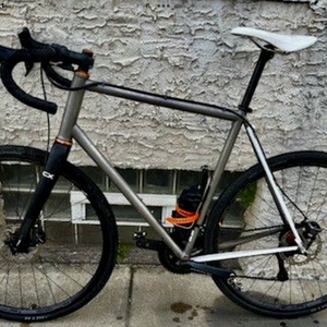 2014 Strong Frames Titanium Dirt Road Bike Silver, gray or bare metal
