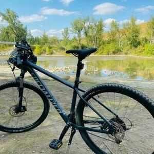 2023 Specialized ROCKHOPPER SPORT 29 SLATE/COOL Silver, gray or bare metal