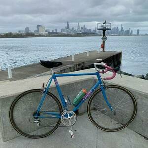 1986 Trek 1500 Blue and Pink