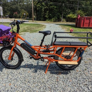 2023 Rad Power Bikes RadWagon 4 cargo bike (rear storage) Orange