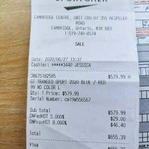 2020 GT Bicycles GT Transeo Sport, L-size Blue and Red