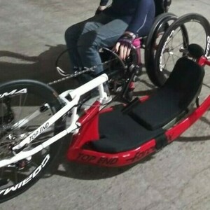 2018 Invacare Top End recumbent Red and White