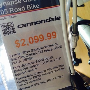 2015 Cannondale Synapse Purple