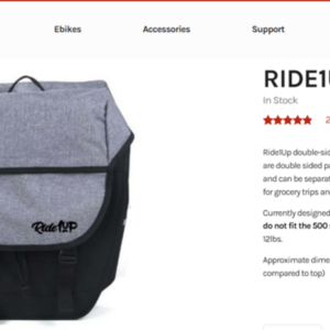 2022 Ride1Up 700 Blue and Black