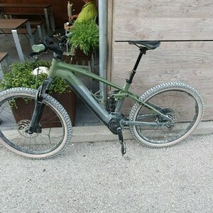 2022 Cube Stereo Hybrid 120 TM 750 29 Flashgrey... Green and Silver, gray or bare metal