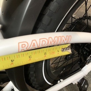 2020 Rad Power Bikes RadMini Step-Thru Electric Fat Bike V... White, Black, and Stickers tape or ...