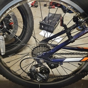 2020 Schwinn S3400TGJ Blue, Orange, and Silver, gray or bare metal