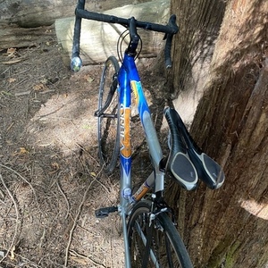 2008 Orbea Aspin sport Blue, Orange, and Silver, gray or bare metal