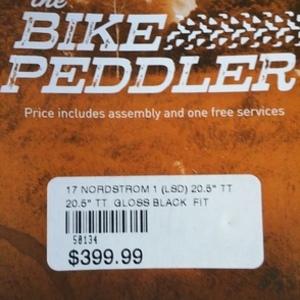 2016 Fit bike Co. 17 Nordstrom 1 (LSD) 20.5" TT Gloss Black Black