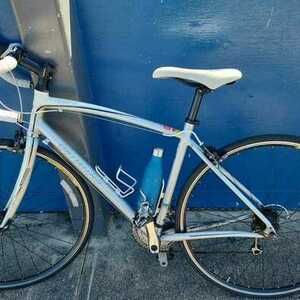 2010 Specialized Dolce Elite Triple White, Silver, gray or bare metal, and Black