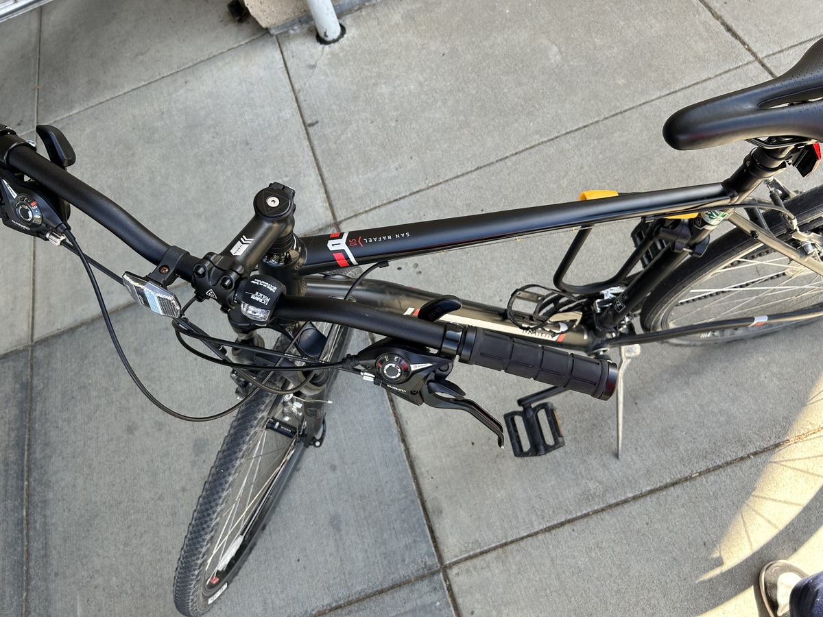 2021 Marin San Rafael DS1 Hardtail Frame – Medium 700C, Black Aluminum, QR 135mm