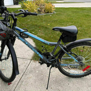 Supercycle 14" high tensile steel Silver, gray or bare metal and Blue