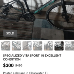 2016 Specialized Vita Black and Teal