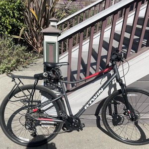 2021 Decathlon B-Twin Silver, gray or bare metal