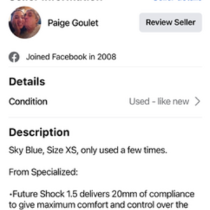 2020 Specialized ISO 4210-2:2014-C Blue and Black