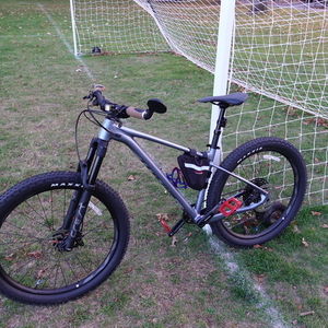 2022 Giant Fathom 1 27.5 Blue and Silver, gray or bare metal