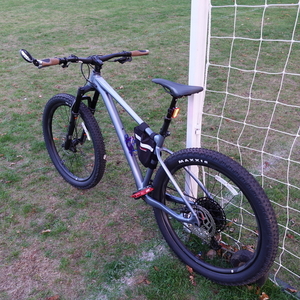 2022 Giant Fathom 1 27.5 Blue and Silver, gray or bare metal