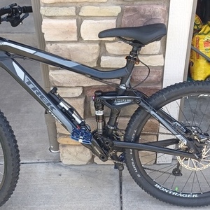 2008 Trek Fuel EX 8 Black, Silver, gray or bare metal, and Stickers tape or other cover-up