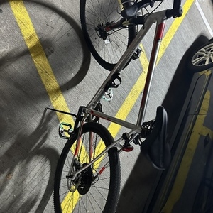 2014 Specialized Crosstrail Pro Disc Silver, gray or bare metal and Red