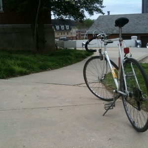 1987 Schwinn World White, Red, and Black