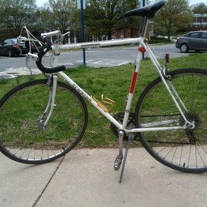 1987 Schwinn World White, Red, and Black