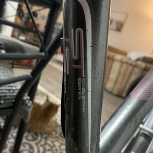 Trek Skye Silver, gray or bare metal, White, and Pink